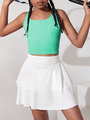 Image of WDIRARA Girl's Twist Back Sports Bras Backless Tank Top Workout Sports Shirts for Gym