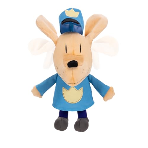 Jakks Pacific Dog Man - 32 cm Funktionsplüsch Figur, hochwertiges Plüschmaterial, Ohren flattern, zur Ergänzung der Dog Man-Buchsammlung, ab 4 Jahren geeignet