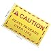 BAZEITFLOW Heavy Package Caution Stickers 100x70mm 500pcs Overweight Shipping Labels 15kg Logistics Warning Adhesive Packing and Handling Tags for Industrial Use