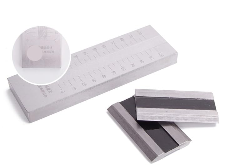 NURII Grindometer, Single Groove Stainless Steel Grind Gauge(PS 2412(0-50um))