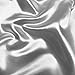 Silver Satin Fabric 60" Inch Wide - 20 Yards By Roll - For Weddings, Decor, Gowns, Sheets, Costumes, Dresses, Etc -Wholesale (F.b.)