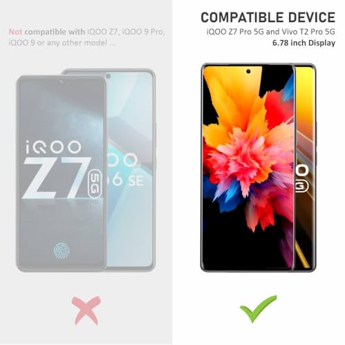 Image of SupCares TPU Unbreakable Membrane Screen Protector for iQOO Z7 Pro and Vivo T2 Pro (6.78 Inch) With Easy Self Installation Kit | Fingerprint Working | Edge to Edge Coverage