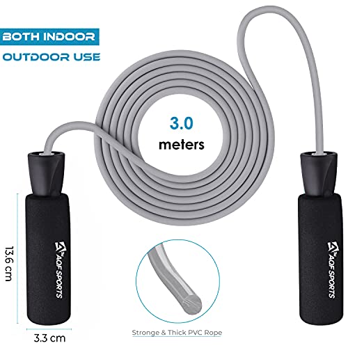 AQF Springtouw Kinderen Volwassenen, Fitness Jump Rope, Antislip Schuim Handgrepen, Snelheidstouw, Verstelbare Speed… - Image 4