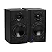 Dayton Audio Altoparlanti da tavolo alimentati M4 con Bluetooth e DAC USB, telecomando incluso, potenza di picco 150 W, coppia (nero, 4 pollici) immagine