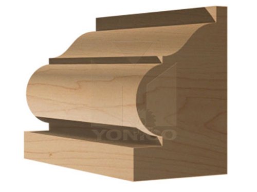 Yonico 16157 - Architectural Molding Router Bit, Pedestal Base - Cutting Height: 1", Cutting Depth: 3/4" - 1/2" Shank - Image 5
