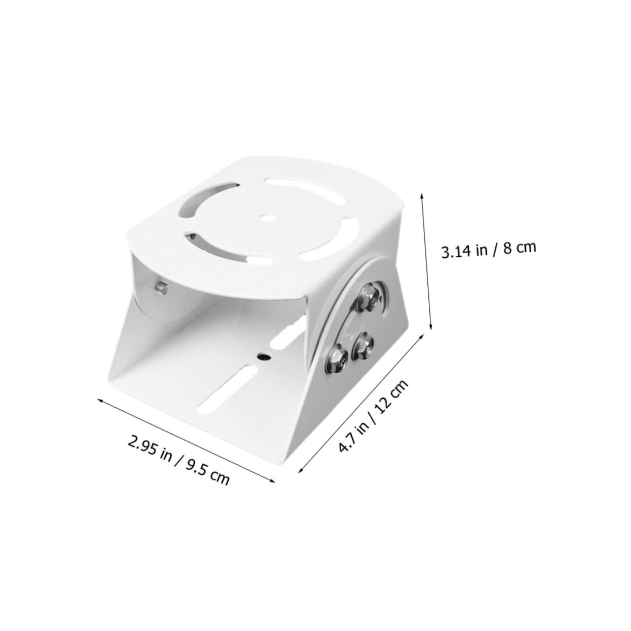 VILLCASE Supporto per Telecamera di Sorveglianza Staffa da Parete Versatile in Acciaio Bianco, 2 Pezzi, Facile da Installare e Antiruggine per Sistemi di Sicurezza