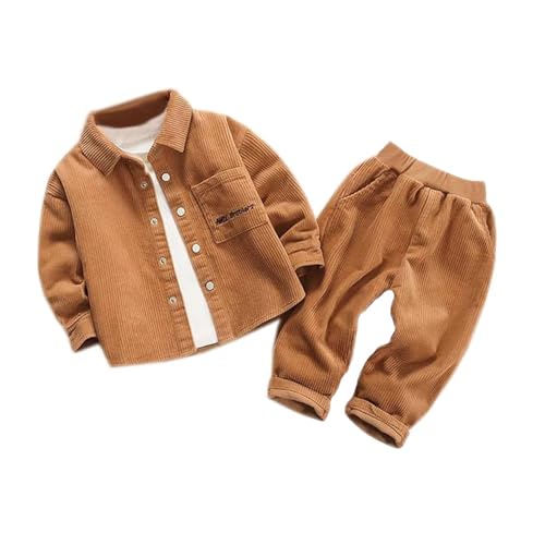 Baby Boys Corduroy Material Fashion Clothes Sets Long Sleeved Jacket+Long Pants Casual 2pcs Clothing Suit