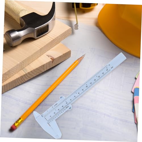 Calibrador de plástico portátil 4 piezas para medir 150mm miniatura 7