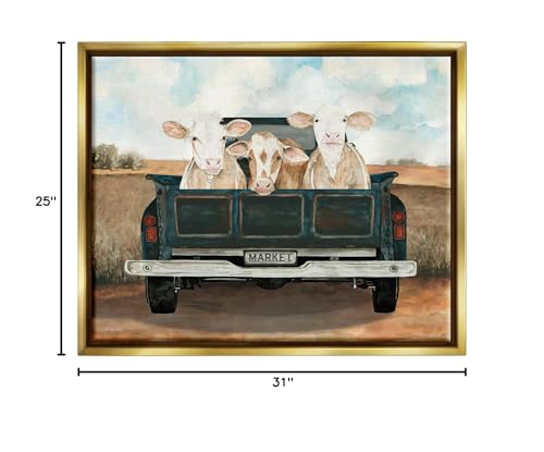 Side view of Stupell Industries Country Truck Canvas