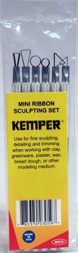 Kemper Mini Ribbon Sculpting Tool Set -6 Pieces by Kemper Tools