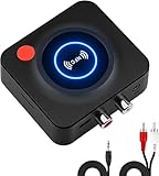 Interfaces multiples pour une polyvalence optimale : Équipé d'un jack 3.5mm et de ports RCA, cet adaptateur bluetooth jack se connecte facilement à diverses installations audio : chaînes hi-fi, systèmes stéréo, haut-parleurs ou récepteurs AV