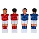 4 Stücke Tischfußball Figuren Kickerfiguren für 1,4 Tischfußball (2 stücke Rot und 2 stücke Blau)