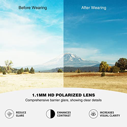 Tramean Retro Polarized Sunglasses For Men And Women Classic Vintage Square Sun Glasses Uv400 Protection,2 Pack #TOP3