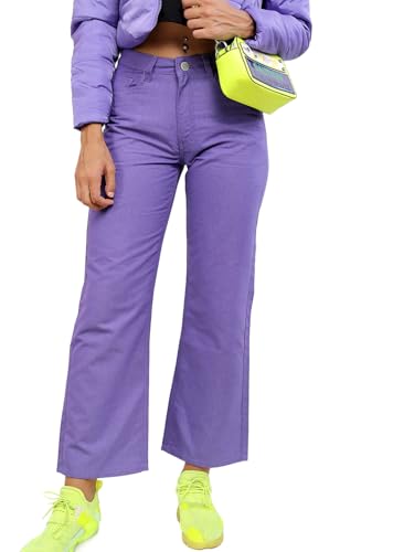 Image of Tokyo Talkies Women's Flared Regular Jeans | Stretchable Mid-Rise Jeans Pant