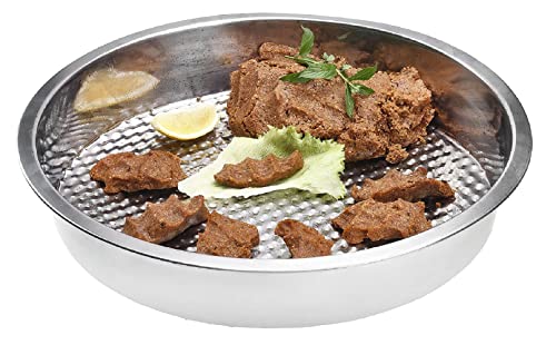 DESTALYA Großes rundes Serviertablett, tiefe Schüssel, 39 x 7 cm, Türkische Zigarren-Kofte, Cig Kofte Tepsisi Cover