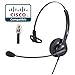 Produktbild MKJ Cisco-Telefon-Headset mit Mikrofon zur Geräuschunterdrückung RJ9-Telefon-Headset Kompatibel mit Cisco CP-7821 7841 7942G 7941G 7945G 79607961G 7962G 7965G 7971G 7975G 8841 8865 9971