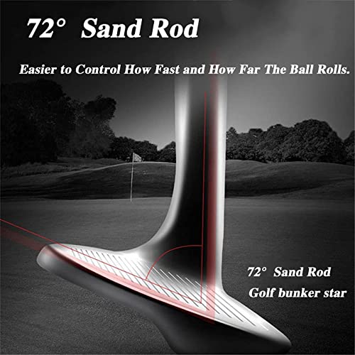 72 Degree Wedge Golf Club Sand Shot Precyzyjna kontrola CNC Frezowane rowki Wysoka premiera Spin Wał ze stali nierdzewnej Prawa ręka Amatorski gracz Dokładność Konsekwentne zarządzanie odległością Cza