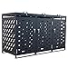 ESTEXO Mülltonnenbox Mülltonnenverkleidung mit Deckel Aufbewahrungsbox Müllbox Anthrazit (3 Türen)