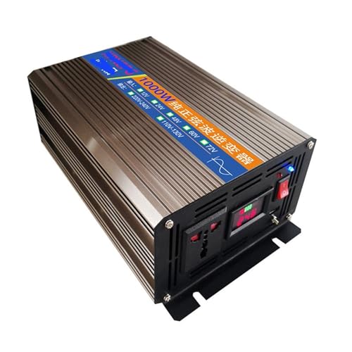 Onduleur pure sinus 1000W avec conversion 12V 24V vers 220V haute efficacité