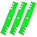 JSXDNWYJ John Dee re GX21784 GY20852 AM141035 GX21786 Toothed Mulching Blade Compatible with 48 inch John Dee re D140 E140 LA145 D160 S170 E170 E160 Z355E D155 Z255 LA130 Deck Lawn Mower (3pack)