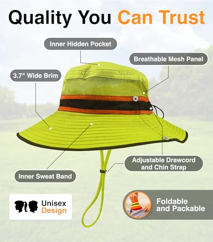 Image of GearTOP Safari Hat for Men Sun Hats for Women UV Protection UPF 50+ Fishing, Gardening, Hiking Hat (22-23 1 /2 inch)