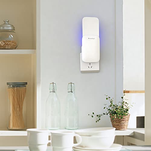 Mosalogic Fly Insect Trap Plug-In Mosquito Killer Indoor Gnat Moth Catcher Fly Tapper With Night Light Uv Attractant Catcher For Home Office (White-2Pack) #TOP7