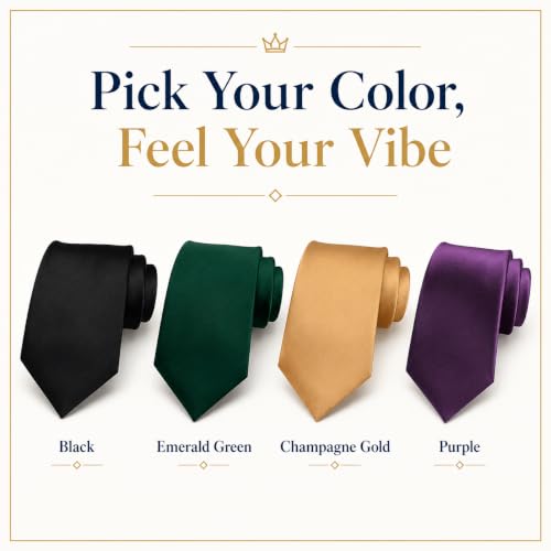 Image of WeiShang Neckties for Men, Classic Formal Tie