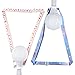 kavuipop K-pop Adjustable Lightstick Lanyard， Lightstick Holder Strap, Crossbody Strap，Shoulder Lanyard-Compatible with Most Light Sticks 2 pcs (White & Purple)