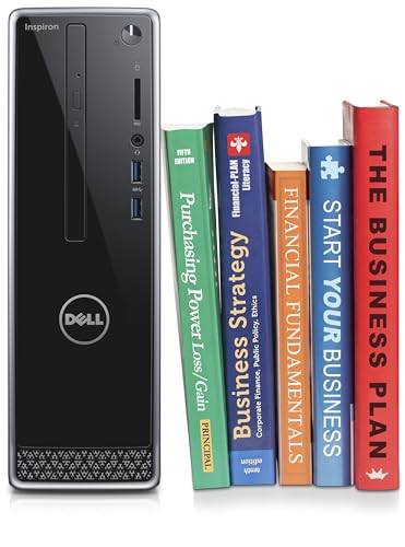 Image of Dell Inspiron 3268 Premium High Performance Small Desktop Pc, Intel Core I3-7th Gen, 4Gb Ddr4 Ram,1Tb Hdd,Dvd /Cd+ /-Rw,Windows 10, Black-With Monitor