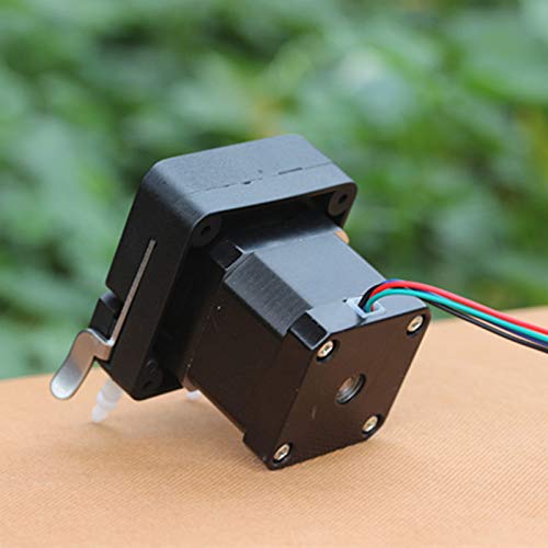 CGOLDENWALL DC 12 V 24 V bomba dosificadora peristáltica bomba + 42 tubos de motor paso a paso bomba de diafragma de vacío Acuario laboratorio analítico agua (cabeza de bomba con motor paso a paso)