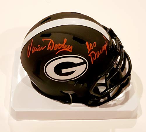 Vince Dooley Signed Autographed Auto UGA Georgia Bulldogs Eclipse Mini Helmet w/Go Dawgs - JSA & Proof - Signed in Red