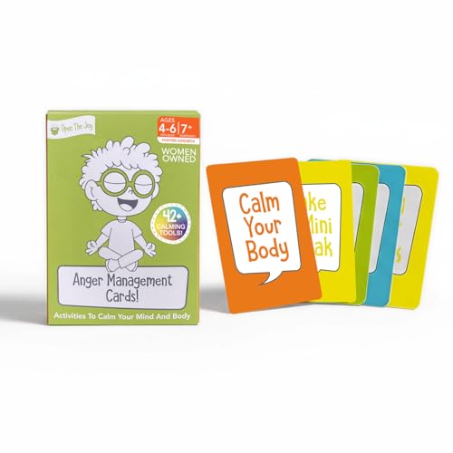 Open The Joy Anger Management Card Game, 50 Prompt Cards,