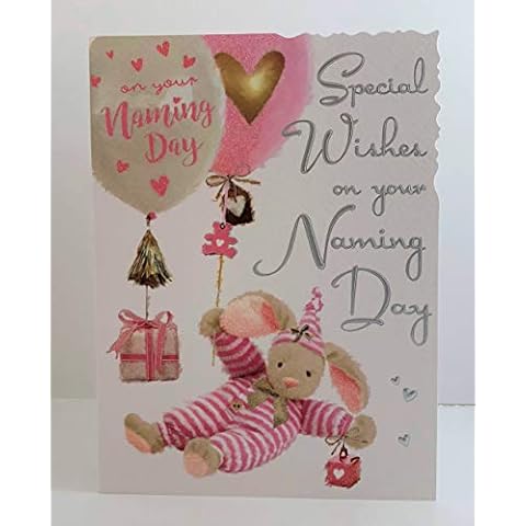 Jonny Javelin Baby Girl Naming Day Card Cover