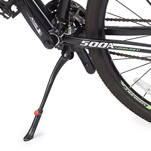 Suu66 bicycle aluminum alloy central kickstand, adjustable length, strong and sturdy, suitable for 24, 26, 27.5, 28, 29 inch bicycles, mountain bikes, road bikes, commuter bikes, BMX, MTB
