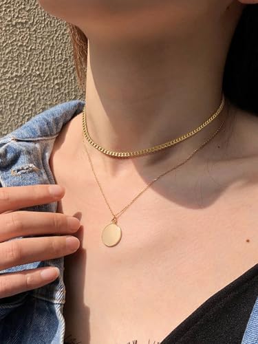 ChainsPro Stainless Steel Cuban Link Chains for Men,Silver/Black/Gold Plated Miami Cuban Chain Necklace 3/6/9/12mm Width,14"-30" Durable Mens Jewelry Gifts for Father's Day Valentine's Day Christmas3