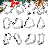 Weihnachts-Ausstechformen aus Metall, 12 x weiche Ausstechformen aus...
