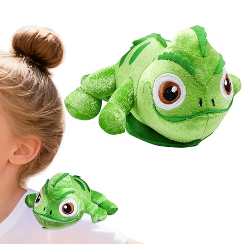 XonyiCos Lizard Plush Shoulder Magnet，Chameleon Stuffed Animal Cute Toys for Kids Boys Girls
