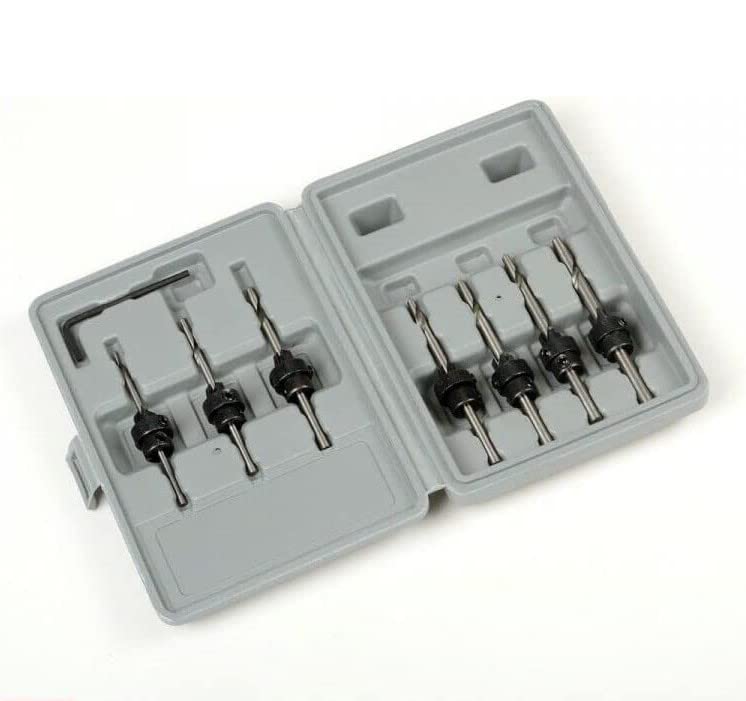 for Wood Screw Tapered Taper Countersink Drill Bit Set