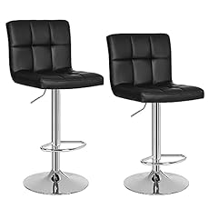 SONGMICS Taburete de Bar Juego de 2, Sillas de Bar...