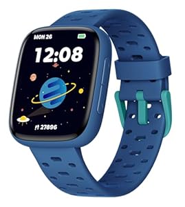 TICTIKY Smartwatch Kinder Ohne Handy/App nutzbar, 1, 83" AMOLED Display Fitnessuhr mit IP68 wasserdicht, Schrittzähler, Herzfrequenz/Schlafmonitor, Wecker, Fitness Tracker für Jungen Mädchen 5-12