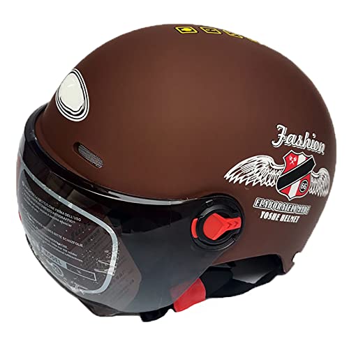 Casque moto ouvert classique doté de points de ventilation réglables unisex - 2
