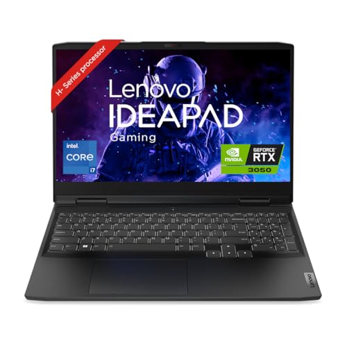 Lenovo IdeaPad Gaming 3 Intel Core i5 12th Gen 15.6″ (39.62cm) FHD IPS Gaming Laptop (16GB/512GB SDD/4GB NVIDIA RTX 3050/120Hz/Win11/Office 2021/Backlit/3months Game Pass/Onyx Grey/2.32Kg), 82S9014LIN