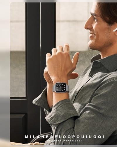 Image of Original Stainless Steel Milanese Loop Compatible with Apple Watch Band 38mm 40mm 41mm 42mm 44mm 45mm 46mm 49mm, Magnetic Clasp Band for iWatch Series 11 10 9 8 7 6 5 4, SE 3 2 1 Ultra3 2, Women & Men