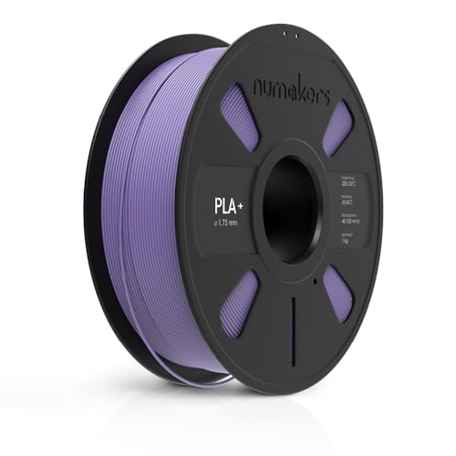 Image of NUMAKERS PLA+ 3D Printer Filament, 1.75mm, Dimensional Accuracy + /- 0.03 mm, 1 kg Spool (2.2 lbs), Compatible with Most FDM Printers (Lavender Violet)