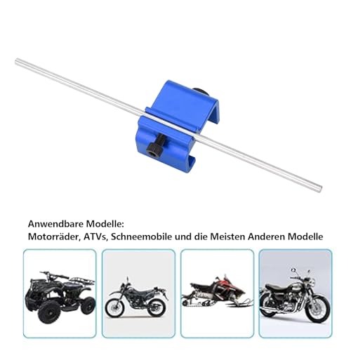 WODHMIEY Universal Kettenausrichtungswerkzeugsatz, Präzise Effizient Langlebig, Einfach zu Bedienen, Kettenausrichtungswerkzeug mit, Metallmaterial, Geeignet für Motorräder, ATVs und Fahrrad (Blau)