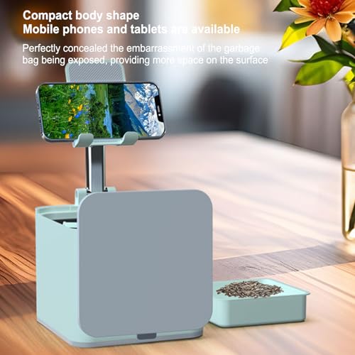 Support de téléphone pliable réglable avec mini poubelle intégrée - 2