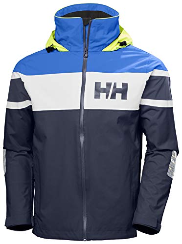 Helly Hansen Men's Salt Flag Waterproof, Windproof, & Breathable Sailing Marine Jacket, 598 Classic Navy, Small