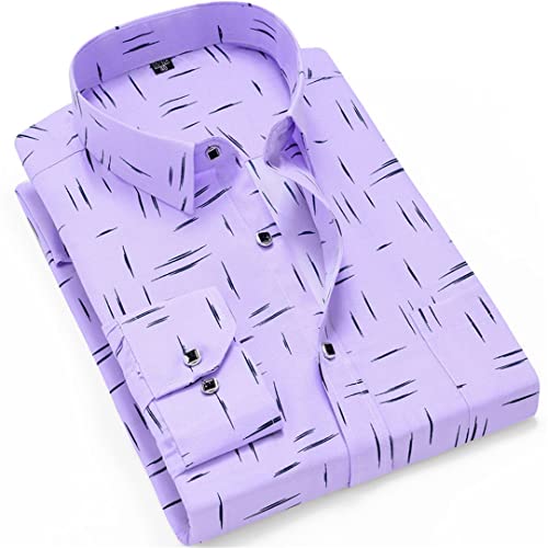 Spring Autumn Long Sleeve Shirts Printed for Young and Middle-Aged Men Shirt4