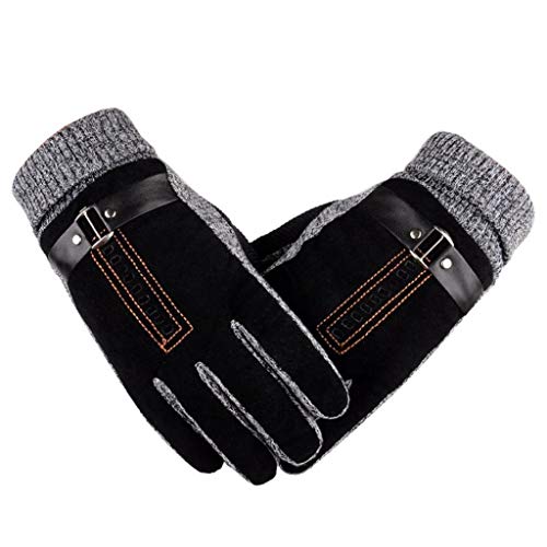 Warm Wasserdicht Skihandschuhe Winddicht Winterhandschuhe Snowboardhandschuhe Schnee Handschuhe Pigskin Gloves Winter Skiing Outdoor Riding Warm and Thick Anti-Skid Gloves Cover