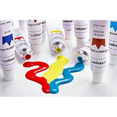 KINGART Studio Watercolor Paint, 12 ml (.4oz), Set of 12 Colors